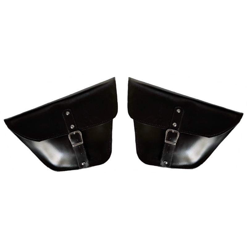 Bolsa Alforge couro Moto Intruder Par + Carteira