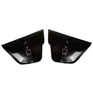 Bolsa Alforge couro Moto Intruder Par + Carteira