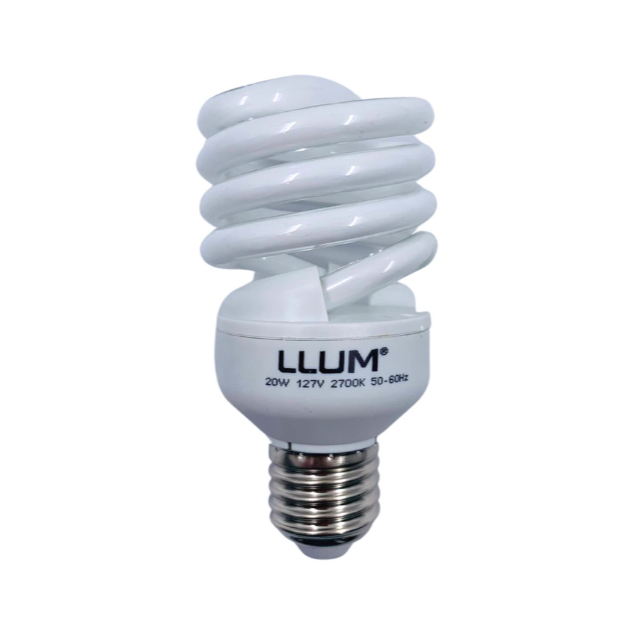 Lâmpada Llum Espiral 110v Branco Quente