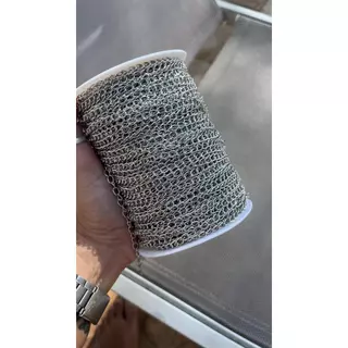 Corrente Extensora Ferro Para Bijuterias 5m ou 10m Colares Pulseiras Brincos Artesanato