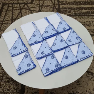 Kit com 11 Fraldinhas de Boca Grande 35x35cm 100% Algodão