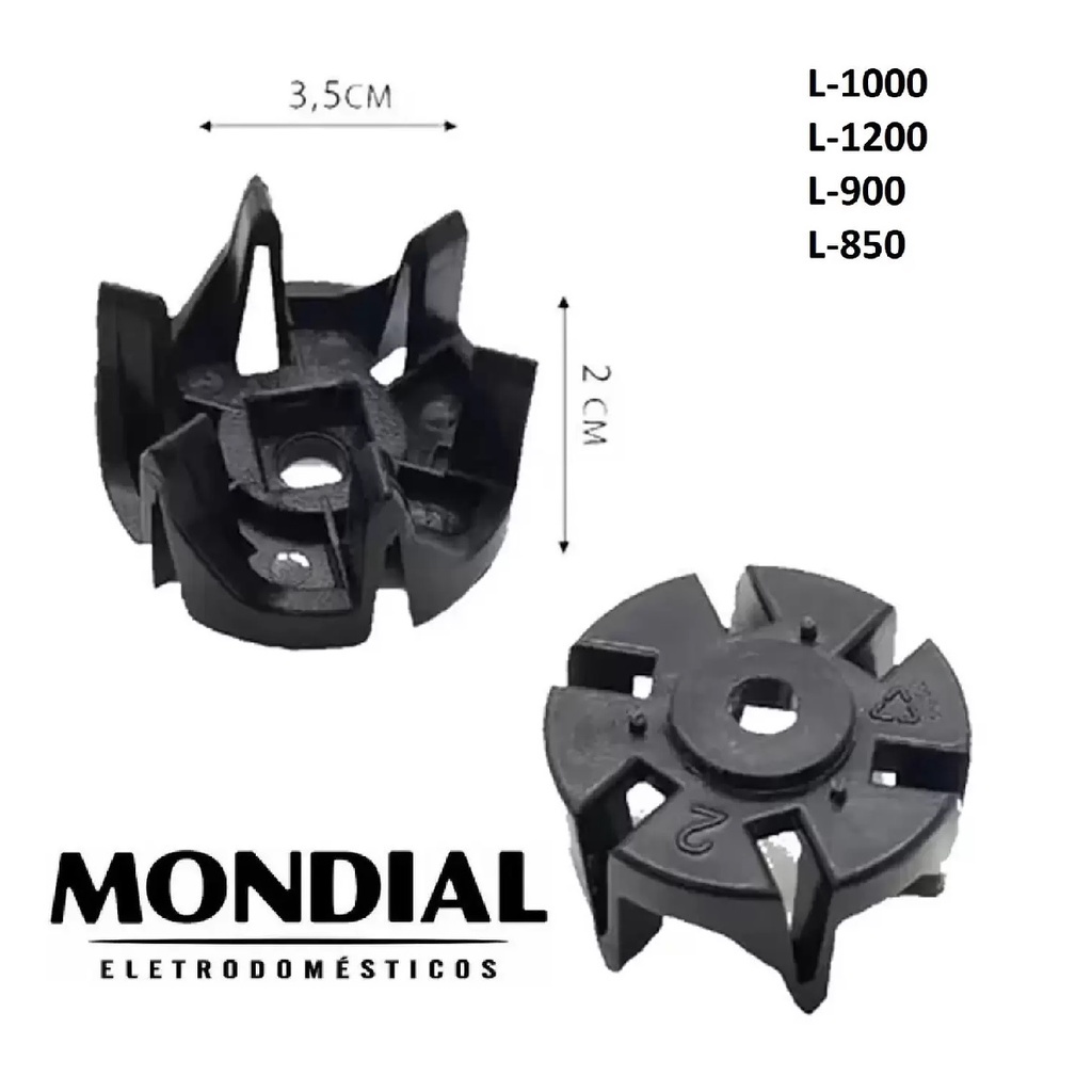 Arraste Copo Liquidificador Mondial L-99 L-850 L-900 L-1000 L-1200