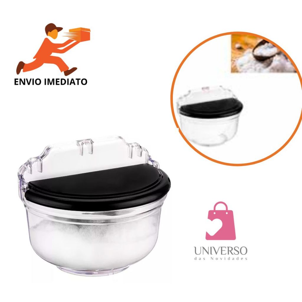 Saleiro Acrilico Cozinha Tampa Acrylic Line