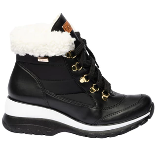 Bota Feminina Pelúcia Forrada com Pelinhos de Lã Quentinho Inverno