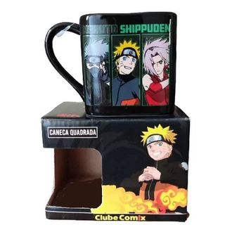 Caneca Quadrada Naruto Konoha - Licenciada