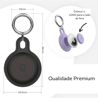 Capa Case Protetora para Airtag Pet Chaveiro Apple airtag , em Silicone Premium - Envio Rápido