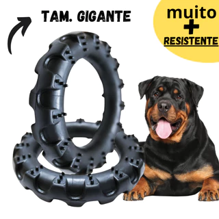 Brinquedo Pet Pneu Mordedor Maciço Super Resistente GIGANTE para Cachorro P/ Cães