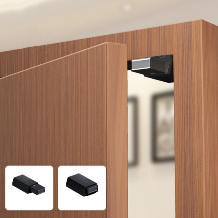 Trava Fecho Fechadura Magnética Empurra para Abrir Porta Janela Guarda Roupas