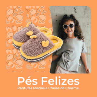Pantufa Chinelo De Casa Infantil Menino Menina Pelúcia Confortável Inverno KT0719DR em Oferta na Shopee