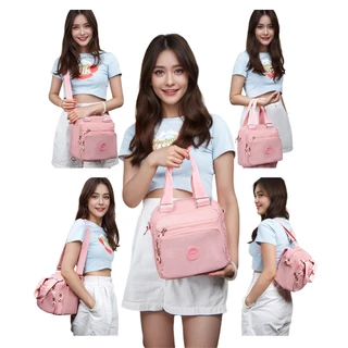 💓Bolsa Feminina Nylon Impermeável Vira Mochila Transversal Tiracolo Leve 4 em 1 em Oferta na Shopee