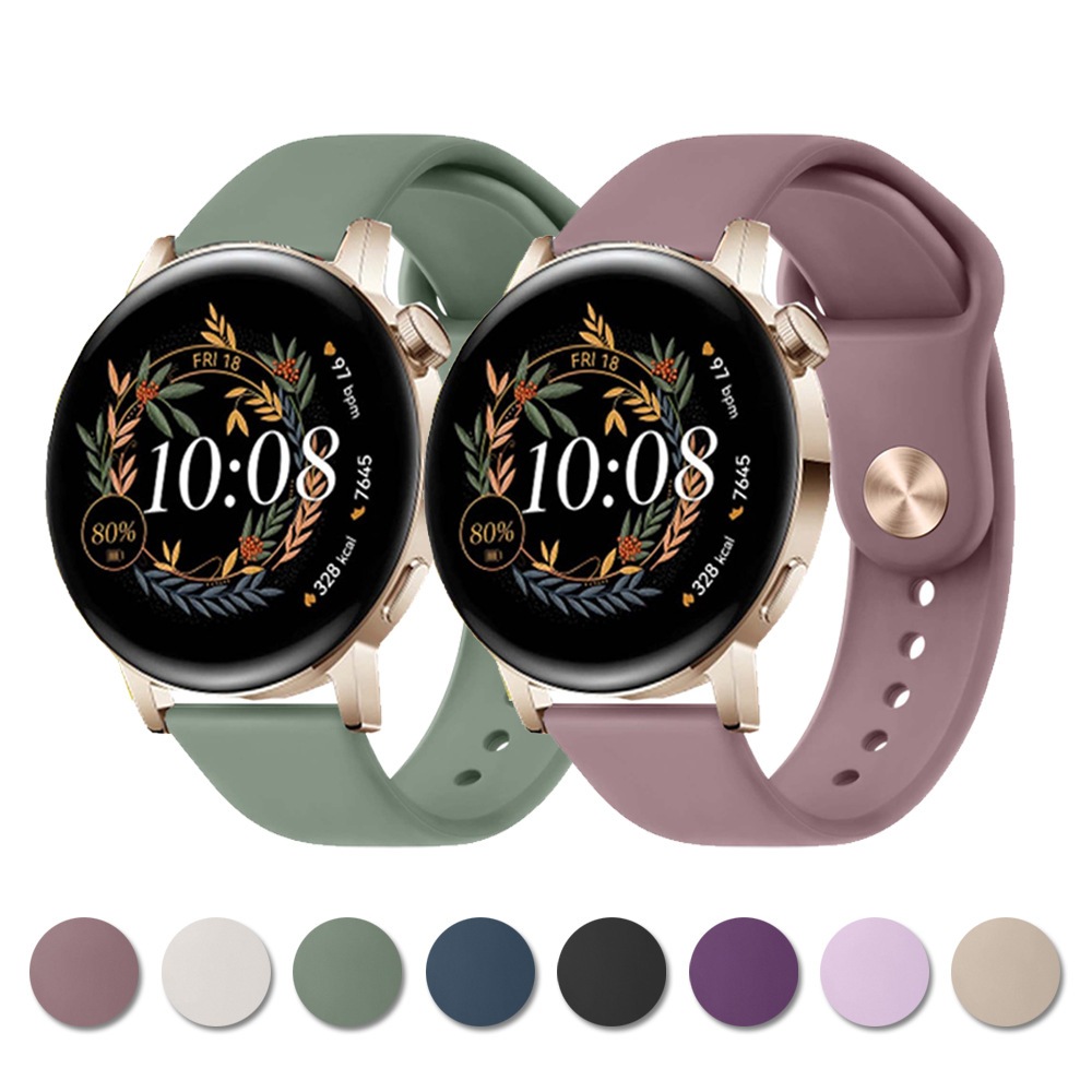 Pulseira de Silicone de 22mm para Smartwatch Huawei Watch GT 2/3/4 46mm