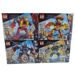 Blocos de Montar Vingadores Com Até 364 Peças