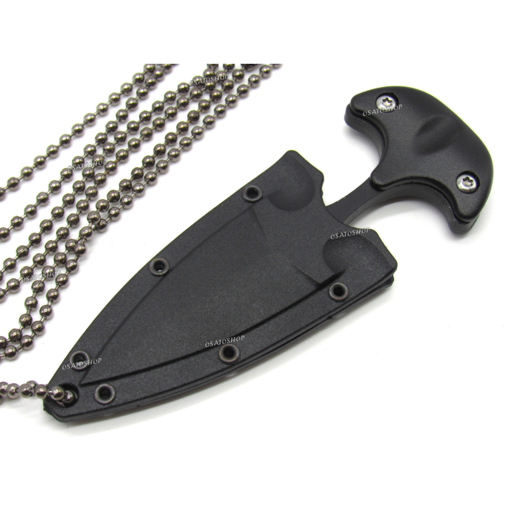 Faca Push T Dagger Fulltang Com Corrente Pescoço