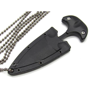 Faca Push T Dagger Fulltang Com Corrente Pescoço