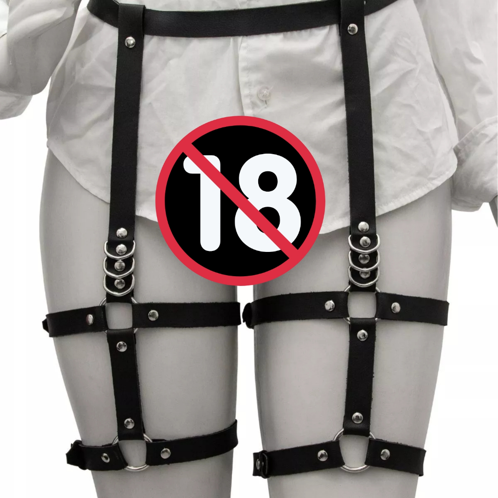 Harness Cinto, Coxa e Cintura Duas Tiras - Arreio Feminino - Arnês - Submission Slim