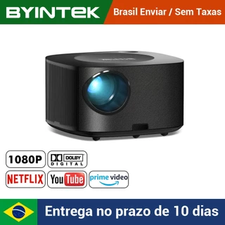 Byintek x30 full hd 1080p projetor licenciado netflix foco automático dolby smart wifi projetor