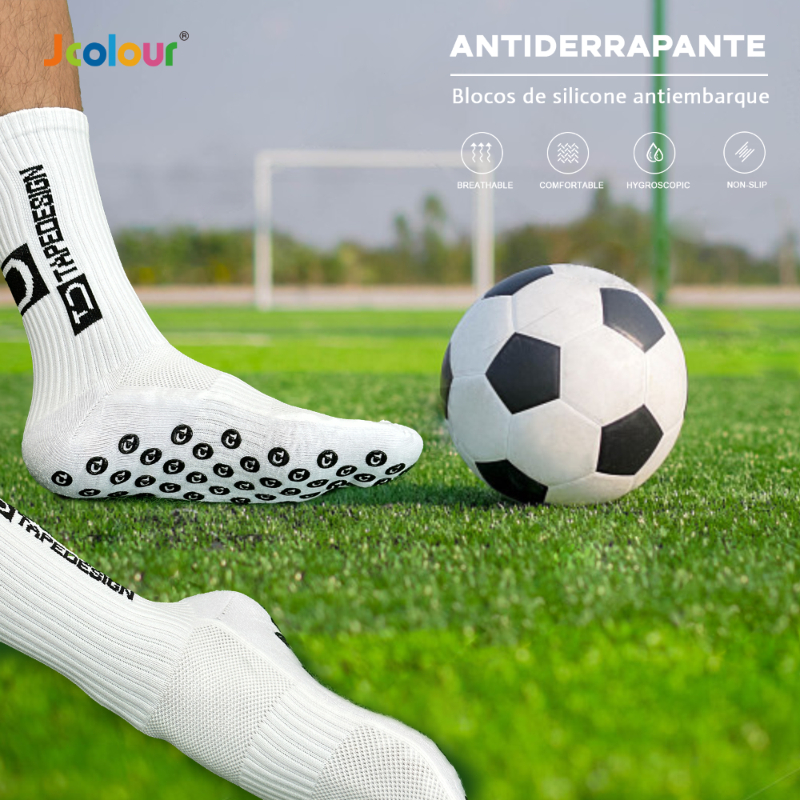 Kit 3 Pares Esportes de Proteção de Tubo Longo de Compressão Respirável Masculina