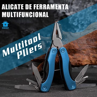 Mini Alicate Multiuso Canivete Aco Inox 9 Funcoes