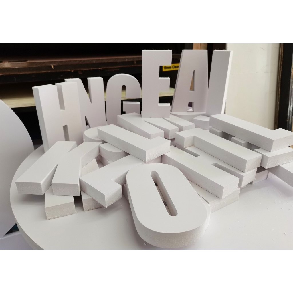 Kit letras em pvc expandido 10mm 25cm Fachada/Logomarca/Logotipo ...