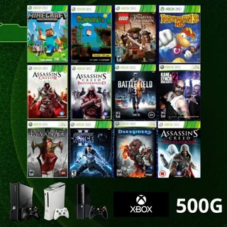 HD 500GB XBOX 360 RGH / JTAG LOTADO - Hd Externo Com Jogos 75 Jogos xbox 360 + 3000 jogos retro