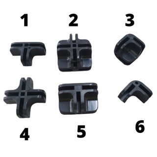 60 Conectivo + 10 pés 7 cm para vidros ou aramado / Conector para balcão modulado