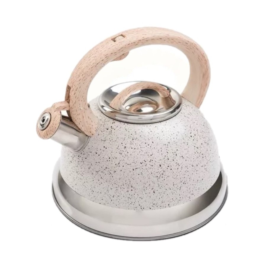 Chaleira Com Apito Tampa Alça 2,7l Fogão Indução Vanila Brinox