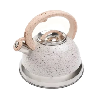 Chaleira Com Apito Tampa Alça 2,7l Fogão Indução Vanila Brinox