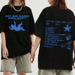 Camiseta Basica e OVERSIZED Billie Eilish Hit Me Hard Album World Tour Unissex