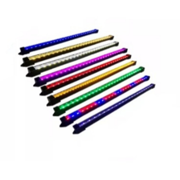 01 Barra LED 50cm C/ Calha Black Jumbo (Preta) e Plug