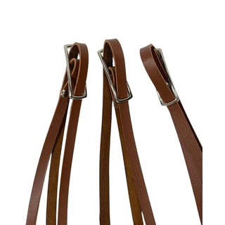 Kit com 3 alças de bolsa em couro Montana