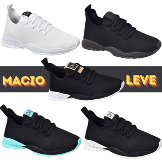 Tênis Feminino Masculino Esportivo Academia Confortável Corrida Caminhada Macio