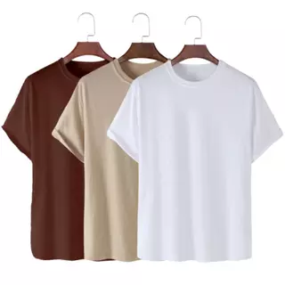 Kit 3 Camisetas Básica Streetwear Camisa T-Shirt Masculina Slim Promoção Algodão Varias Cores