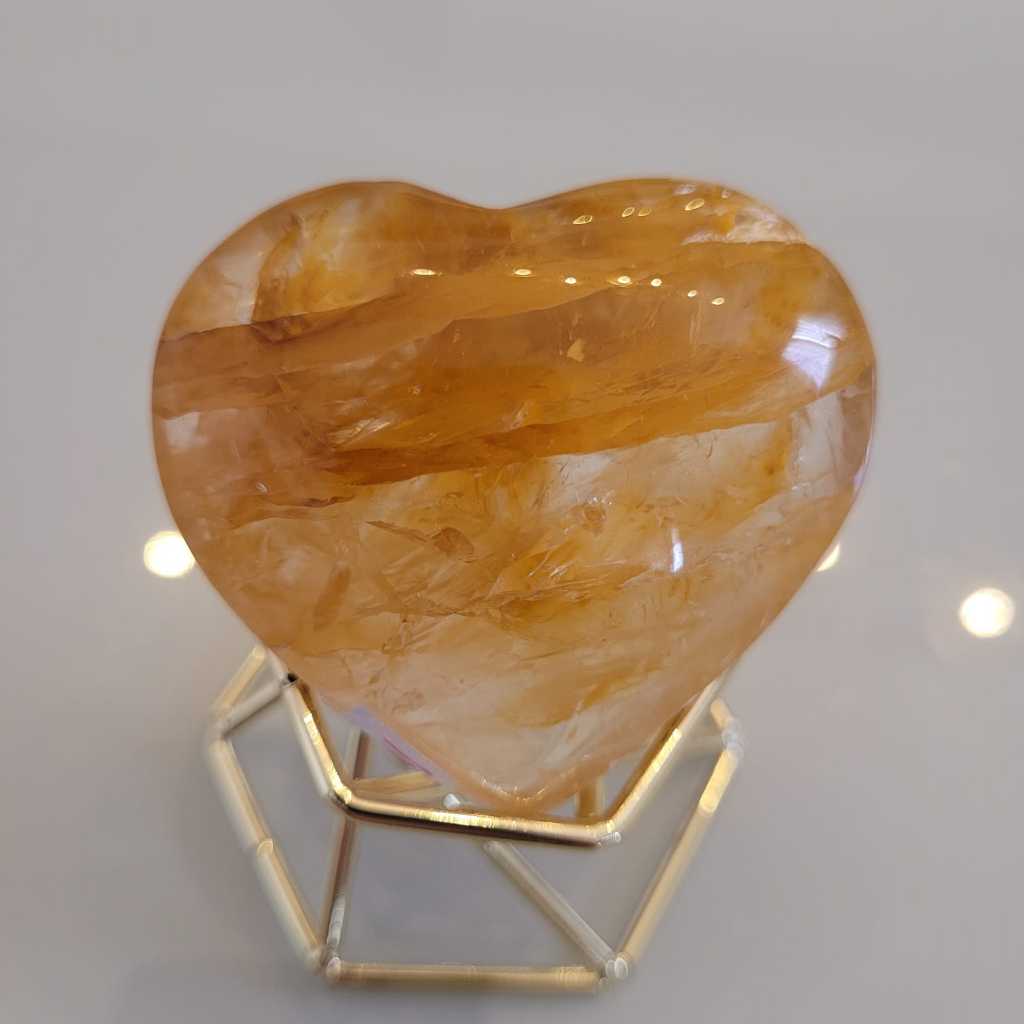 Coração de Cristal Quartzo Hematoide Pedras Naturais