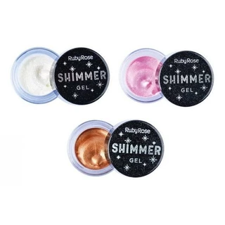 Iluminador Shimmer Gel Shine Ruby Rose HB-8404