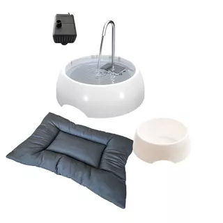 KIT FONTE BEBEDOURO PARA GATOS E CÃES COMPLETO 1.2 LITROS