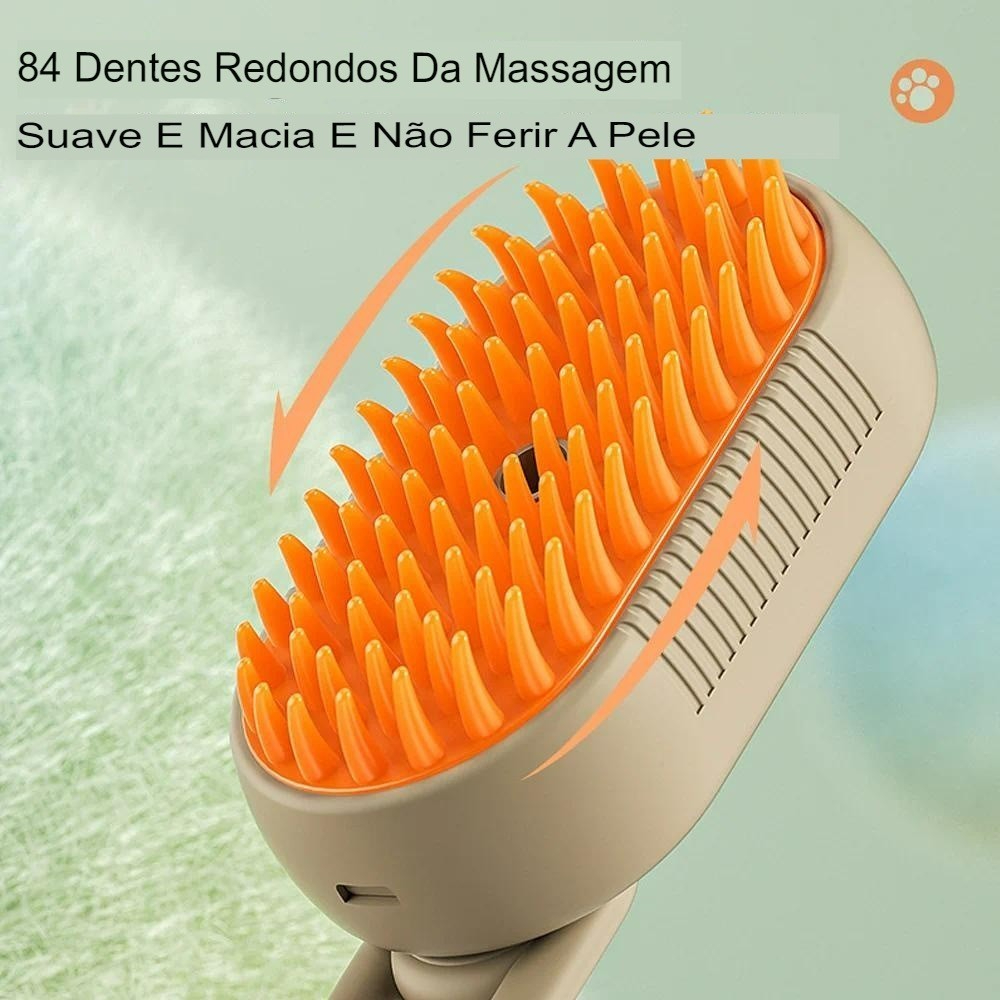 Escova A Vapor Para Gatos Cães 3 Em 1 Escovas Elétricas De Pêlos Pentes De Massagem Animais De Estimação Remoção TINNY YOU | Shopee Brasil