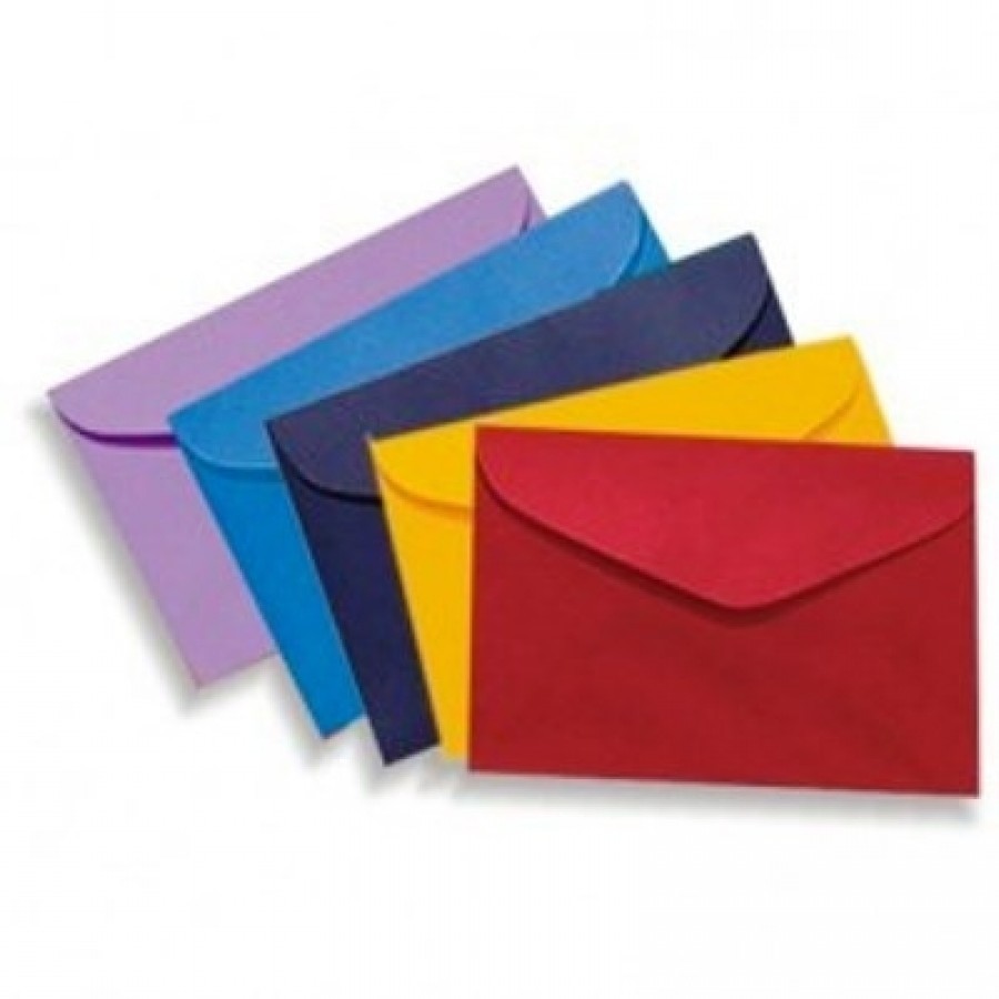 50 Envelopes Convite Colorido 114x162mm. | Shopee Brasil