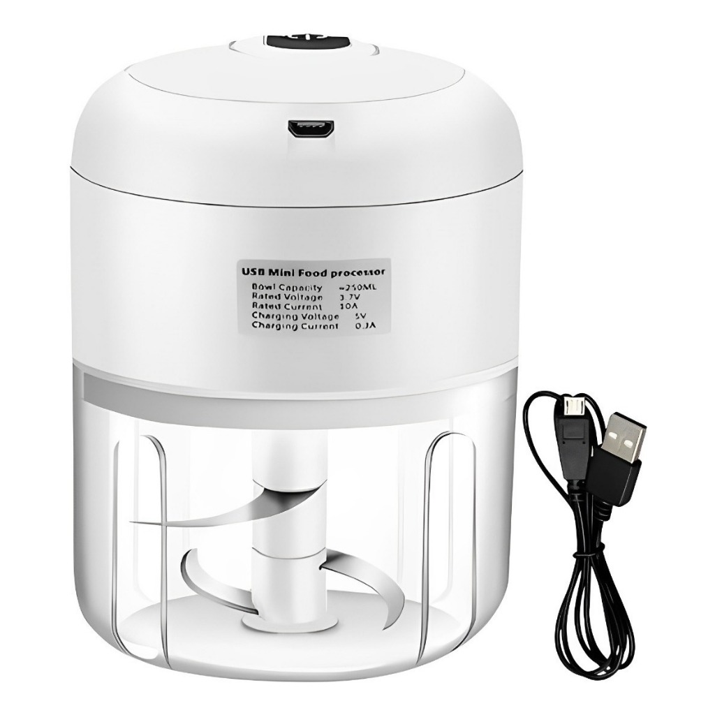 Mini Processador De Alimentos Bivolt Moedor Elétrico S/fio