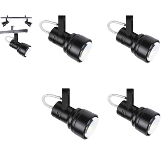 Kit 4 Spot Trilho Perfilado Eletro Calha Par20 Bulbo Led S4 Spotled