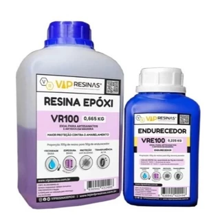 Resina Epóxi Com Proteção UV VR100 1KG – BAIXA ESPESSURA / BAIXA VISCOSIDADE