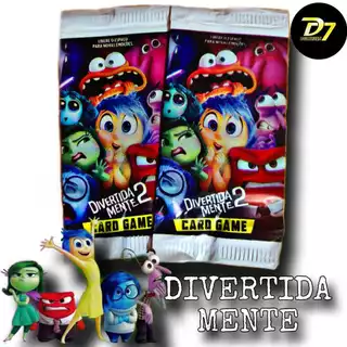 200 Cards figurinhas do DIVERTIDA MENTE 2 para bater > kit de 50 / 100 / 150 / 200 envelopes