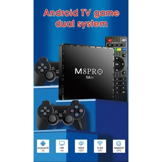 Video Game M8 Pro - Console 4k 64GB 10 MIL Jogos 2 Controles Jogos Retrô