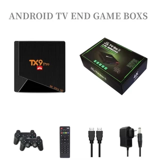 Console Game TX9 Pro Com 2 Controles Wireless Com 10000 Jogos