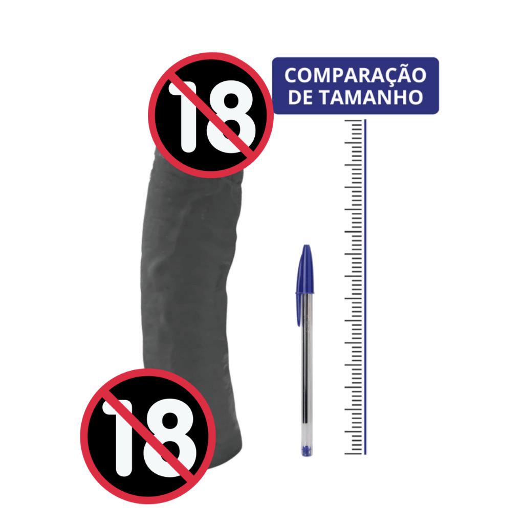 Consolo Dildo Peniano Penis Com Escroto Monster Cock 30cm Sem Ventosa Negro  Preto | Shopee Brasil