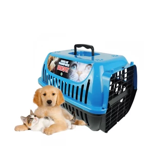 Caixa de Transporte Para Cães e Gatos N2 Azul