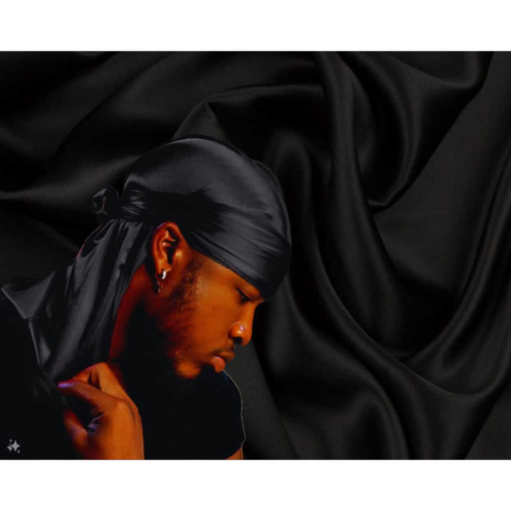 BANDANA DURAG PRETA TOUCA 360 WAVES DUREG RAPPER | Shopee Brasil