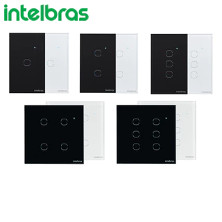 Interruptor Inteligente WIFI Touch Smart Alexa INTELBRAS - 1 / 2 / 3 / 4 / 6 Botões