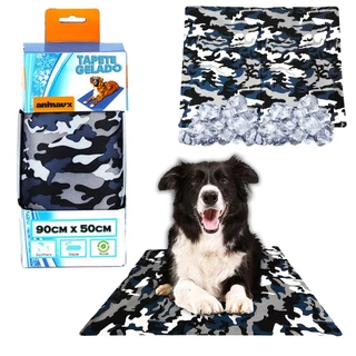 Tapete Pet Gelado Grande 90x50cm Cachorro Cães Gatos Refrescante Anti Calor