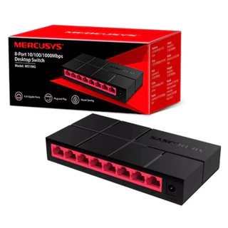 Mercusys MS108G Switch Gigabit de 8 Portas para Rede Doméstica e Escritório
