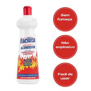 2 unidades Álcool Gel Acendedor 480g Rechaud Lareira Churrasqueira
